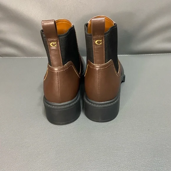 NWT Coach Lenora Leather Ankle Bootie - Picture 3 of 6